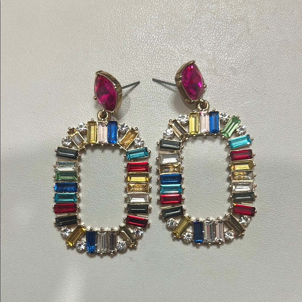 Multicolor Gemstone Earrings